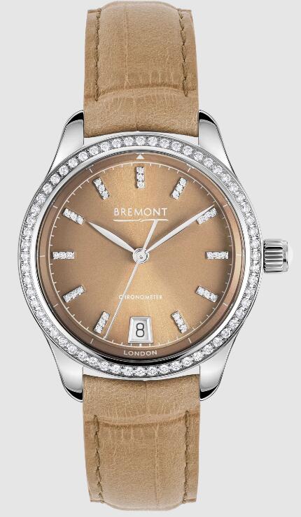 Best Bremont Mayfair Solo Lady K - Fawn leather Strap Replica Watch